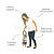 Suporte para ajudar bebê andar (andador infantil suspenso) FlyBaby (Cinza) Kababy - Cód. 17001C - Imagem 3